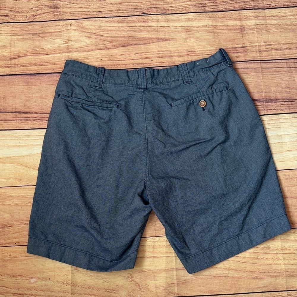 J. Crew Blue Men's Flat Front Shorts - Picture 5 of 8